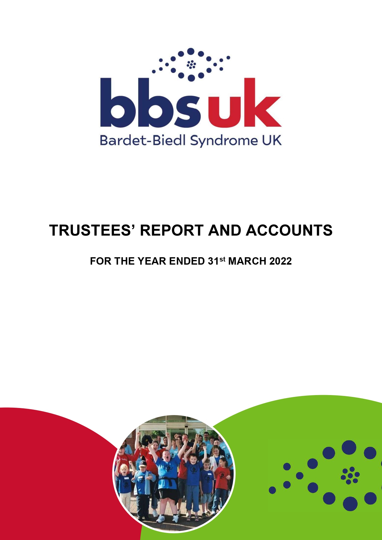 Front cover of the BBS UK Annual Report and Accounts 2021-2022.