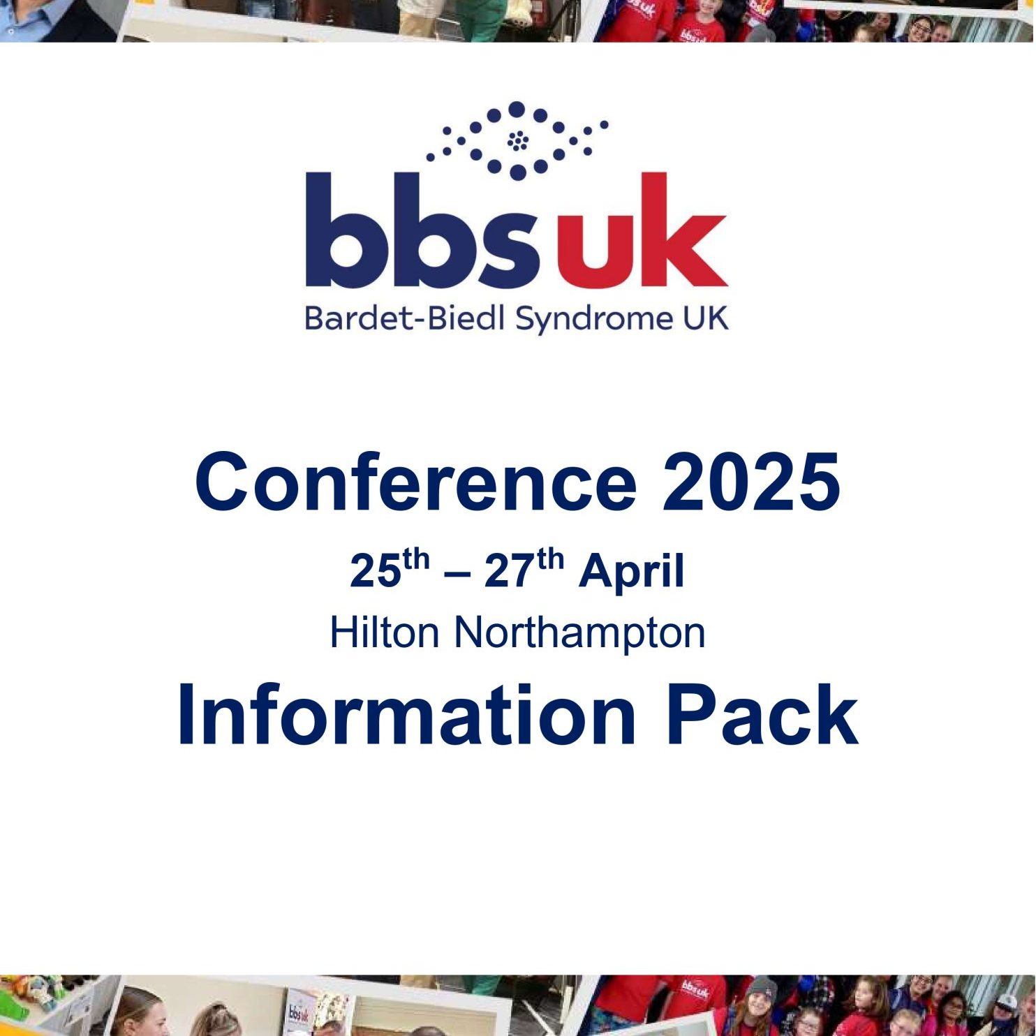 Front page of the BBS UK delegate information pack for conference 2025